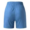 Dames shorts dames casual zomer drawstring elastische taille comfortabele shorts met zakken 4 230418