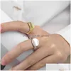 Band Ringe Mode Irregar Runde Kreis Geometrische Ring Gold Silber Farbe Offene Fingerringe Für Frauen Männer S-R715 Drop Lieferung J Dhgarden OT8G3