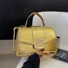 Bolso 32% DE DESCUENTO Diseñador francés nicho textura portátil para mujer moda patrón de cocodrilo pequeño cuadrado versátil y moderno bolso de hombro