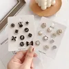 5/10Pc/Pack Cute Enamel Brooches Pins Pearl Neckline Small Collar Lapel Pin Buckle Hijab Fixed Clothes Brooch Scarf Jewelry Sets Fashion JewelryBrooches hijab