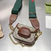 Kvinnors handväska designer en axelväska mode mini väska bred axel rem läder material khaki brun sadel väska lyx mini crossbody väska urse handväska