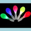 Noise Maker Light Up Maracas Party Led Glowing Shaker Shakers Flash Colors Toys Christmas Easter Halloween Concert Club Atmosphere D Dhzkh