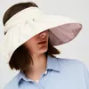 Chapeaux à large bord OhSunny pare-soleil pour femmes mode grand UPF50 Protection solaire chapeau de plage haut vide coquille forme casquette