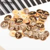 Knapp hårklämmor Barrettes Ny ankomst 6 st Rhinestone Decor Metal Guld BEE -knappar för klädrockar Cardigan Syeater Sy Nedeller KD871