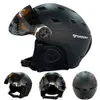 Ski Helmets Moon Helmet Goggles Integrated Molded PCEPS High Quality Outdoor Sports Board Skateboard 231117