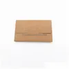 Geschenkwikkeling Kraft Paper Black Membership Card Packaging Box Business ER Open brief 10.5x6.5x1cm LX3841 Drop Delivery Home Garden Fest Dhrqa