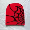 Bead Caps Beanie/skull Cap 2023 New Trend Spider Web Pattern Womens Popular Colors Knitted Cap Z0418