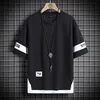 Herren T-Shirts Sommer Kurzarm Harajuku Korea Mode Weiß Schwarz T-Shirt Streetwear Hip Hop Oversize T-Shirt Herren Top Tees T-Shirt Kleidung 230418