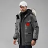 10a toppkvalitet Big Goose Down Jacket 08 Expedition Canadian Wolf Fur Collar Parker Coat Designer Jackor Män kvinnor Vinter huva varma kappa