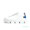 Greca Labrynth Men Lace-up Shoe Black White Blue Chunky Thick-soled Round Toe Casual Shoes