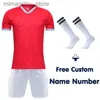 Collectable Football Jersey For Men 2023 2024 New Kids Football Sets Colge Soccer Athte Training Uniforms With Socks Custom Name number Q231118