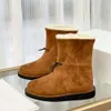 Botas de nieve de terciopelo cálido, gruesas, de lana, con parte superior reflectante de seda importada, 2023