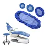 Capas de cadeira 1 conjunto unidade de capa de cadeira dentária PU assento de couro elástico protetor protetor à prova d'água equipamento de dentista laboratório de odontologia 231117