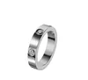 Designer Ring Titanium Steel Silver Love Ring Men and Women Rose Gold Sieraden voor geliefden paar ringen voor vrouwen