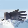 Gants de ski Hiver 20 degrés gants de ski résistants au froid pour hommes coupe-vent imperméable et chaud écran tactile anti-dérapant doux peluches 231117