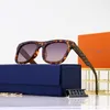 Дизайнер -модельер Lou Vut Luxury Cool Sunglasses 2022 Новые мужские и женские поляризованные драйверы едут красочные солнцезащитные очки модные квадраты