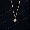 925 Collier de 14 km en argent sterling plaqué 14K Chaîne de clavicule en zircon simple pour femmes petites bijoux de mariage exquis fin bijoux de bijoux