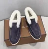 Varma casual stövlar LP Sneakers Snow Shoes Män kvinnor loafers piana ankel stövlar päls casual promenad platt mocka läder tossor ensam fest klänning komfort par gå eu35-45