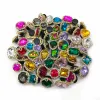 1pcs Heart-Shaped Gem Shoe Charms Bling Luxury Gem Emerald Croces Charm Metal Shoe Decoration for Clog Women Sandal Ornaments