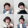 キャップハットヘアアクセサリーファッションかわいい男の子の女の子ヘアウィッグハットキャップヘアピース生まれた子供キッズヘッドウェアポグラフ小道具231115