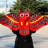 Accesorios de cometa 3D Owl Kite Kids Toys Divertidos deportes al aire libre Juego de actividades clásico con juguetes de cola para niños Aprendizaje temprano EducationalL231118