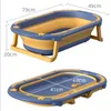 ing Seats Baignoire brillante Baignoire pliante avec tapis de bain pour nouveau-né 0-6 ans Douche de grande taille Baignoires pour bébé P230417