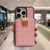 Fashion Designer Phone Cases for iPhone 15 15pro 14 14pro 14plus 13pro 13 12 12pro 11 pro max Embossed Pattern PU Leather Card Holder Luxury Phone Case