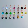 Stud Earrings Little Round Crystal For Women Gold Plated Candy Color Turquoise Tiger Eye Stone Fashion Jewelry Gift