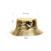 Wide Brim Hats Pu Leather Bucket Hat Doublesided Mens And Womens Hip Hop Cap Outdoor Sun Drop Delivery Fashion Accessories S Dhgarden Dh9Ky