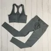 Set da yoga senza cuciture Pantaloncini da donna Tuta sportiva Fitness Cerniera Manica lunga Top Leggings con coulisse Abbigliamento sportivo Abbigliamento da allenamento Set da palestra Yoga Set da yoga per donna set da yoga