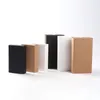 Black Kraft Paper Gift Box White Packaging Cardboard Wedding Baby Shower Packing Cookie Delicate Drawer Boxes gsh