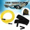 4M Adjustable Swim Training Resistance Belt High Quality Elastic Rope Swim Pool Safety Training Band Latex Tubes Exerciser SwimmingPool Accessories