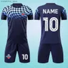 Colecionável Homens Footbalr Jerseys Shorts Crianças Play Ball Uniformes Meninos Kits Esportivos Conjuntos de Uniformes de Futebol para Crianças Equipe R Tamanho Q231118