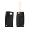 Jingyuqin Flip Remote Car Key Fob Shell For Peugeot 206 207 208 2008 307 308 3008 407 508 5008 Citroen C 2 C3 C4 Picasso C5 C6