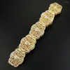 Belts Neovisson Fashion Style Morocco Crystal Women Belt Caftan Wedding Dress Waist Chain Algeira Bride Jewelry Hollow Jewels