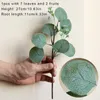 Decorative Flowers Eucalyptus Leaves Artificial Greenery Plants Stems Fake For Wedding Home Garland Decoration Bride Bouquet Cake DIY Decor