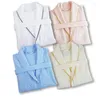 Women's Sleepwear Spring Autumn Cotton Bathrobes Robe Unisex Pajamas Sauna Clothes Waffle Water Absorption Pijamas Home Dressing Gowns