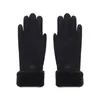 Fünf Finger Handschuhe Frauen Winter für Outdoor Sport süße Mode pelzige warme Handschuhs