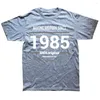 T-shirt da uomo divertenti che fanno la storia dal 1985 T-shirt da regalo di compleanno a maniche corte in cotone con grafica in stile retrò Streetwear T-shirt da uomo