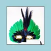 Party Masken Diy Federmaske Mode Y Damen Dame Halloween Karneval Karneval Colorf Huhn Venedig Geschenk Tropfenlieferung Hausgarten Dhjnf