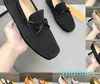 Män casual leatheat utsmyckade läder loafers klänning ity gommino kör loafer äkta läder non-halp drive slitage 38-44