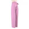 Scene Wear Fall Ballroom Dance Pants For Lady Pink Latin Practice Costume Tap Outfits Designerkläder JL2205
