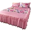 Bedding sets 3PcsLot Bed Dress Lace Set Full King Queen Double Beds Cotton Sheet with Pillow Cases Suitable for Cover 231117