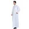 Vêtements ethniques marocain Caftan homme saoudien Islam Jubba robe arabe hommes Abaya pour musulmans Islamitische Kleding Heren vêtements arabes