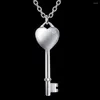 Chaînes Amour Coeur Clé Plaqué Argent Collier Vente Colliers Pendentifs /IGAMGUNI OVDBZZHV