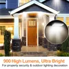 48 LED Solar Wall Lights 900lm Super Bright Solar Security Light 4 Arbetslägen Motion Sensor