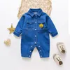 Rompers IENENS Baby Rompers born Jumpsuits Clothes Denim One-pieces 0-18 Months Boy Girl Soft Suits Kids Clothes 230418