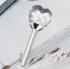 Chave de Crystal Heart com caixa de presente Favors Birthdays Kestsakes Party Giveaway Gift for Guest Dh8620