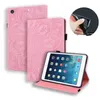 Embosed pu lederen portemonnee tablet funda voor iPad 10.2 2022 Mini 6 2021 2020 iPad 9 8 7 8e 9e gen met penhouder kaartsleufkaartje Kijkafkoppeling Tablet PC -cases