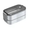 Dijkartikelen sets doos milieuvriendelijke handige gunstige lunch roestvrijstalen bento container keukenaccessoires